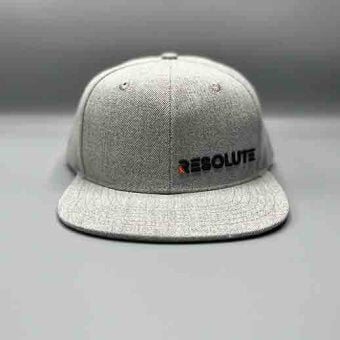 Resolute Hat | Flat Bill Grey