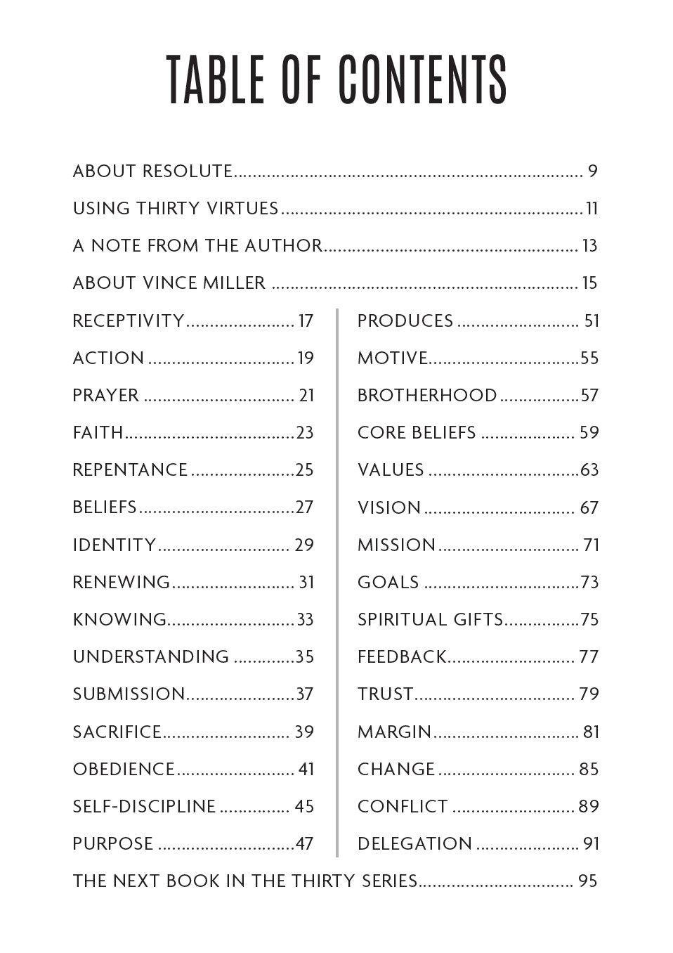 Thirty Virtues That Build A Man (Second Edition)